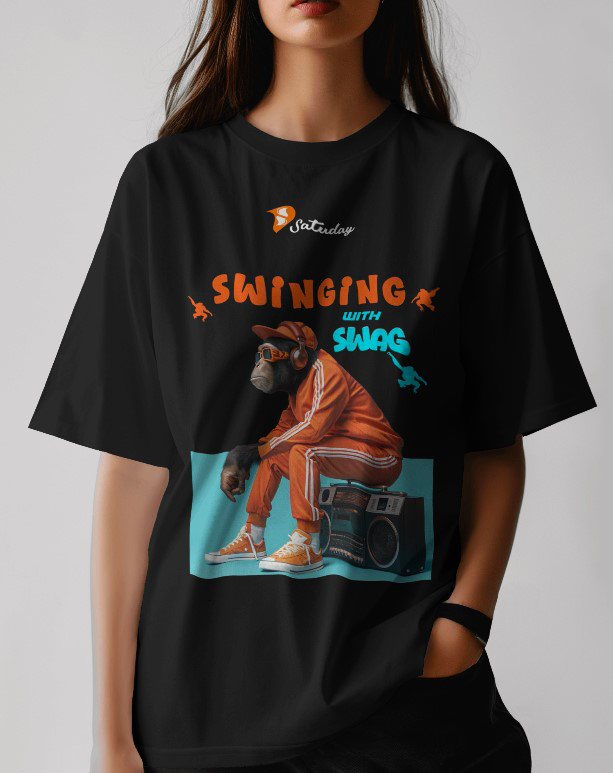 Swinging with Swag Oversized Tee