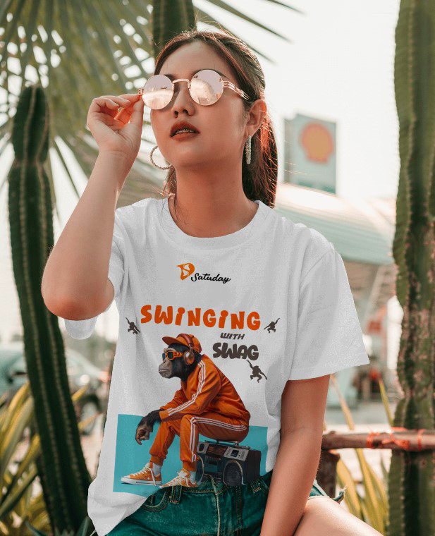 Swinging with Swag Oversized Tee