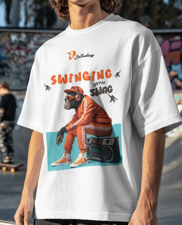 Swinging with Swag Oversized Tee