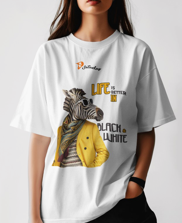 The Zebra Life Oversized Tee
